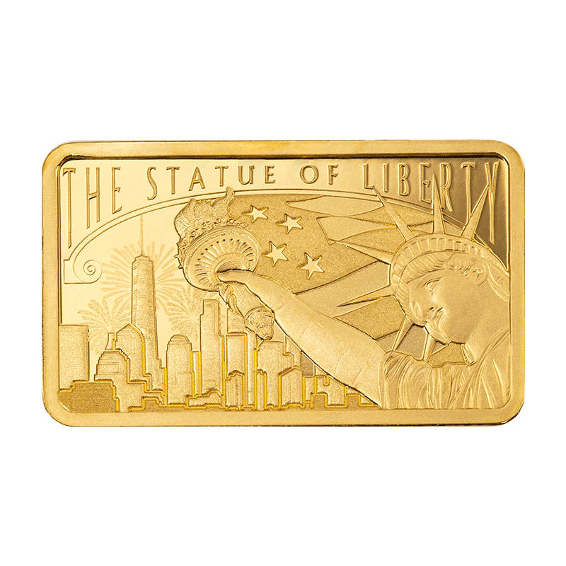 Image for 5 gram America the Free - Statue of Liberty Gold Bar (2024) from TD Precious Metals